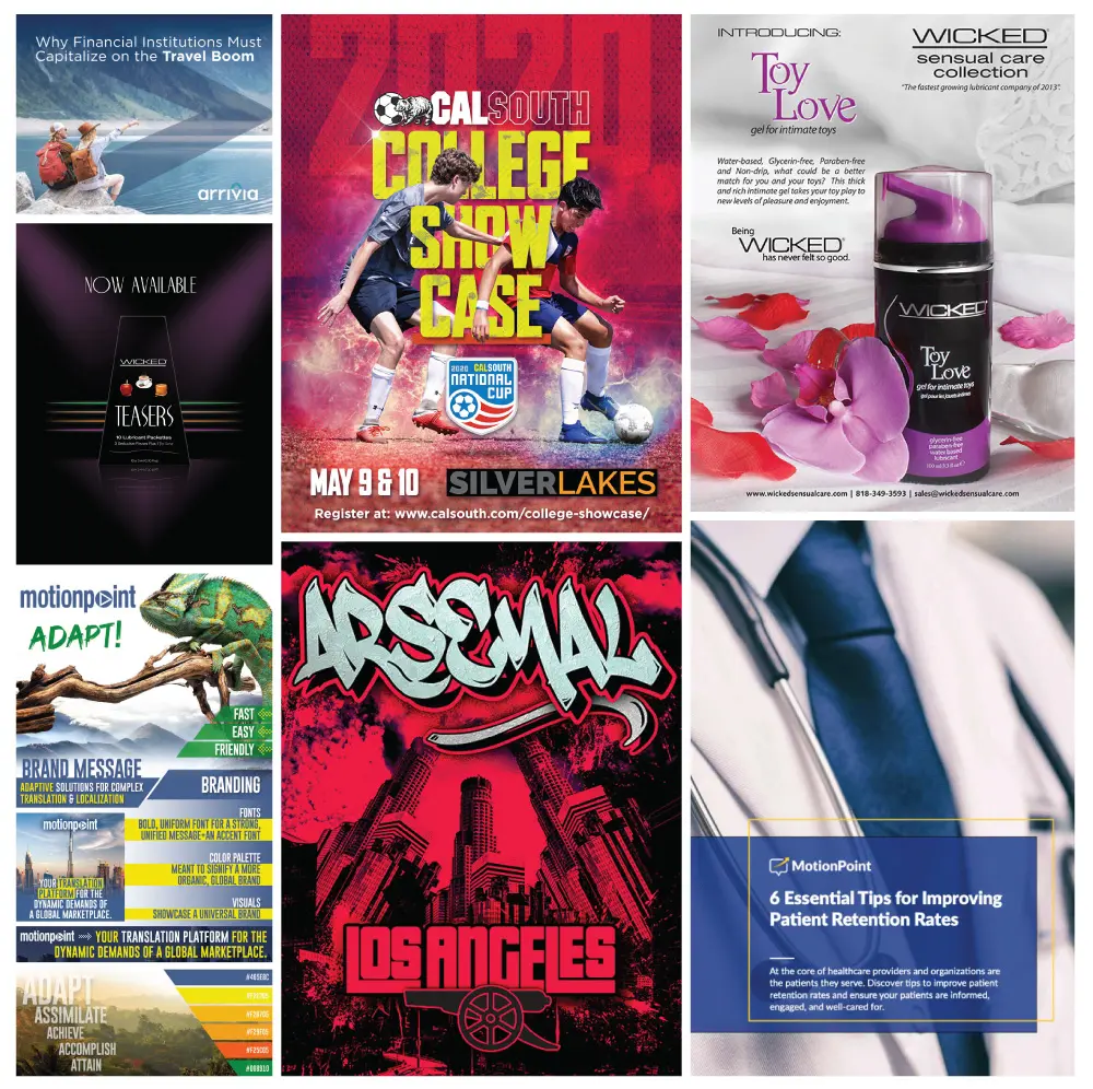 Print design samples collection